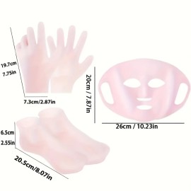 Silicone Skincare Set (3pcs) for Hands & Feet to Maximize Product Absorption USA