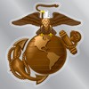 USMC Eagle Globe and Anchor Logo Clear Sticker by Magnet