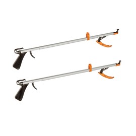 Cubii Health Reacher, Compact 15" Ergonomic Reaching Aid with Magnet, Portable 4.9 oz. Magnetic Grabber Tool & Reaching Claw, Aluminum Trash Pickup, Lightbulb Remover, & Garden Nabber, Pack of 2