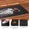 FLASLD Fire Resistent Fireplace Hearth Rug 24×42inch, Gas Grill Splatter