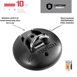 Kryptonite 16mm Bicycle Stronghold Anchor Bike Lock , Black