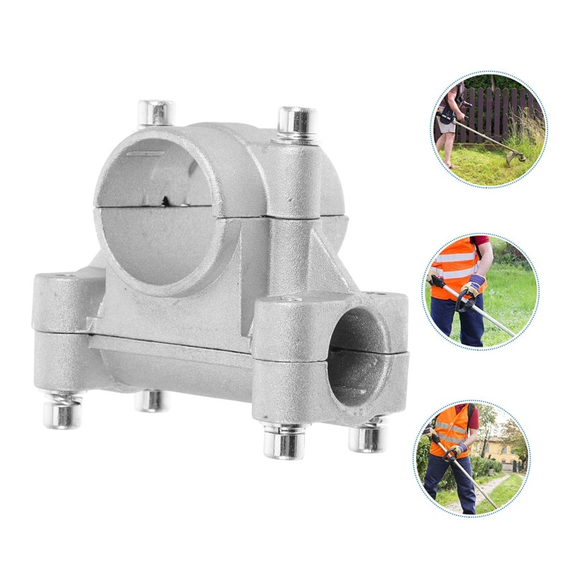 MERRYHAPY Ergonomic 26mm Mower Handle Clamp Push Reel Base for