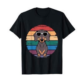 Retro Dachshund Sunset T-Shirt