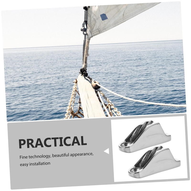 BESPORTBLE Boat Cleats Stainless Steel Kayak Sailing Rope Clamp Marine