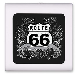 Plug in Dimmable LED Night Light with Dusk to Dawn Auto Sensor, Adjustable Brightness, Warm Light, Auto On-Off Nightlight for Bathroom, Hallway, Nursery, Bedrooms - Route 66