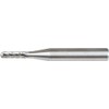 PFERD Cylindrical Carbide Bur, Uncoated (Bright) Finish, Double Cut, Radius