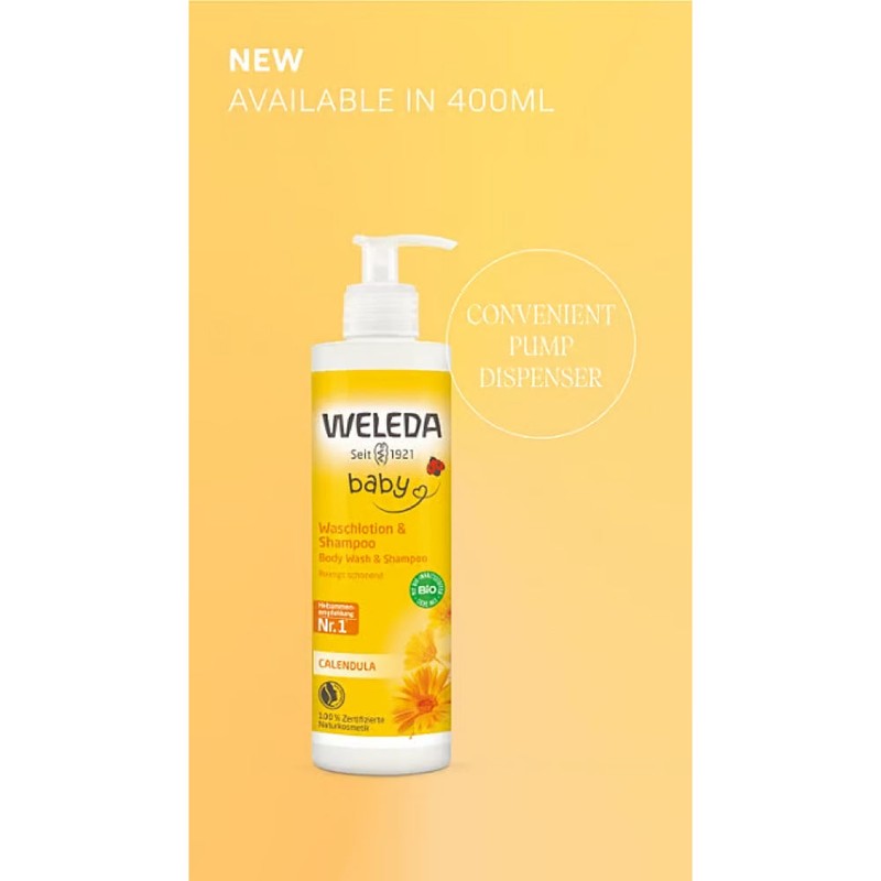 WELEDA Calendula Shampoo & Body Wash Baby 400ml