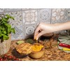 SOLTAKO Olive Wood Salt & Spice Tin Salt & Pepper