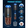 XinXu Rechargeable Pepper and Salt Grinder Set, whit Gravity Sensing