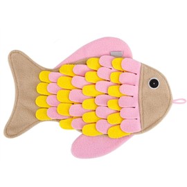 LATRAT Schnupperteppich Schnüffelmatte für Katzen, Katzenspielzeug Schnüffelteppich Schnüffeldecke, Langsame Zuführung Leckerli, Interaktives Spielzeug für Katze