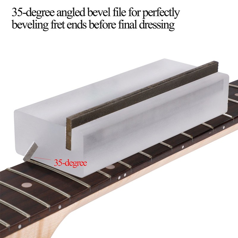 Fret Bevel File 2 In 1 35° 90° Angle Chamfering