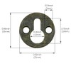 Luckycivia 60Pcs Metal Round Type Keyhole Shelf Brackets Hangers, Picture