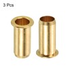 PATIKIL 6mm Tube Brass Compression Fittings, 3 Pack Insert Tube