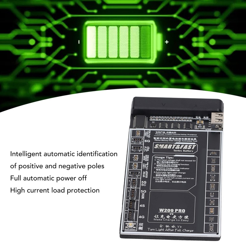 Battery Quick Charging Activation Board Functional LED Display Smart Identification