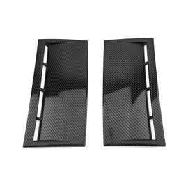 YOUTOOCAR 2PCS Front Bumper Side Air Vent Trim Covers Compatible with Hyundai Santa Fe 2024-2025 Accessories (Carbon Fiber Pattern)