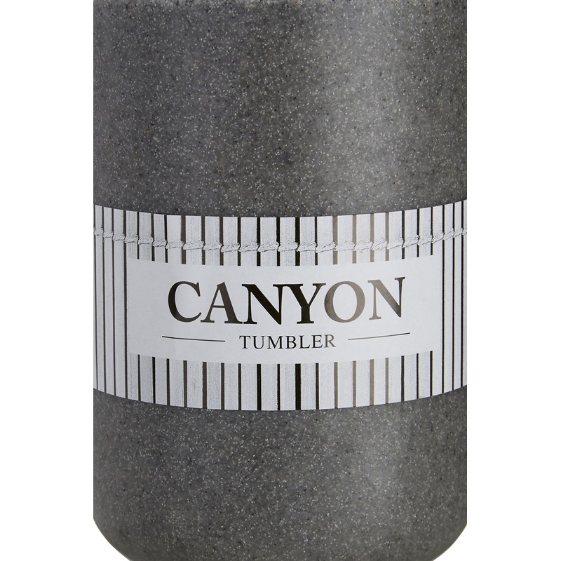 Premier Housewares Canyon Tumbler-Grey, Height 11 cm x Width 7