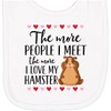 inktastic Hamster Funny Childs Outfit Newborn Bib White 3e167