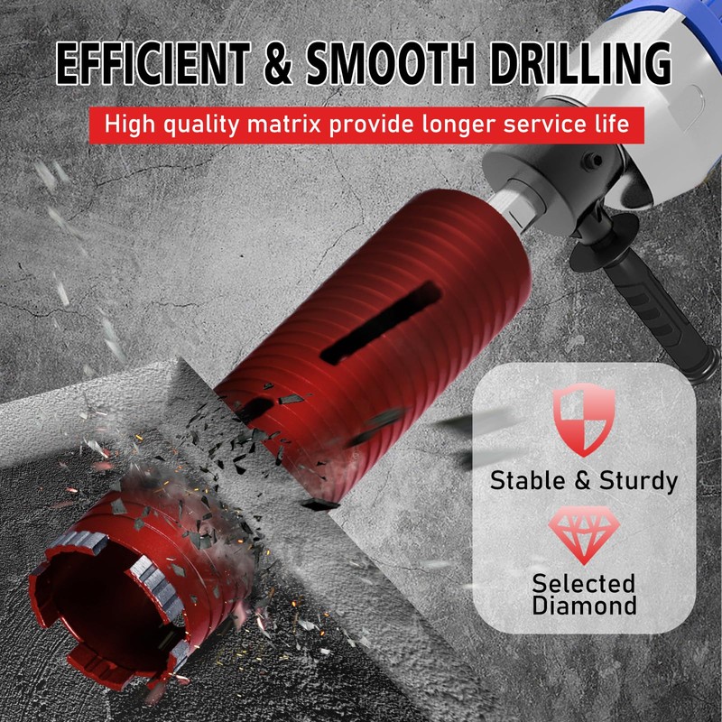 SALI Diamond Core Drill Bits 4" Diameter 10"/254mm Drilling Depth