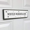 Christmas Wood Signs (Medium - Wood And Metal, Winter Wonderland)