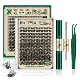Lash Clusters Kit Soft Natural with Thin Band Easy to DIY at Home