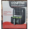 Gourmia 6-qt. Window Air Fryer - 12 One-Touch Cooking. Black