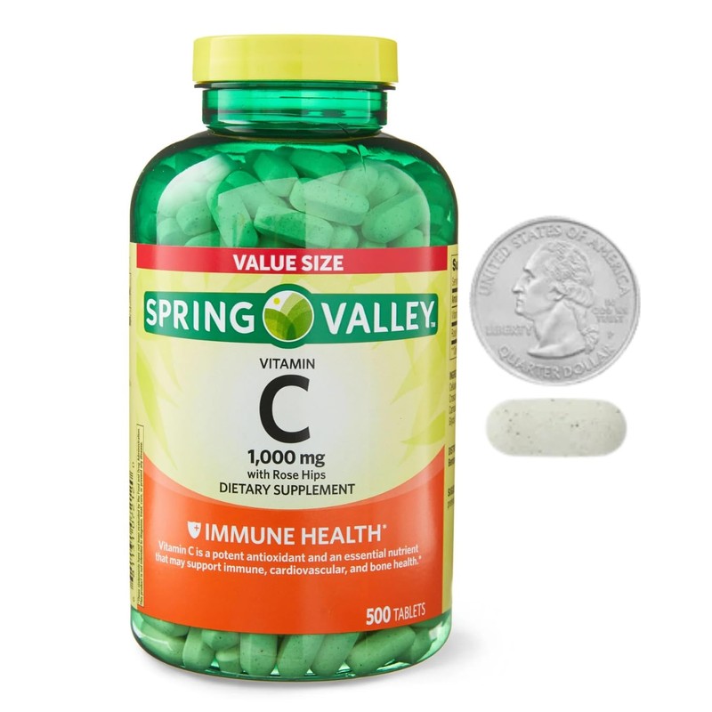  Spring Valley Vitamin C 1000mg with Rose HIPS Tablets