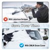 DooGooCoo [Upgraded 7-Layer Car Windshield Snow Cover, [Efficient Winter Protection]
