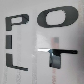 Advanced Trims CHROME PILOT Letters PLASTIC Emblem Tailgate Rear Honda Pilot 2023 2024 2025