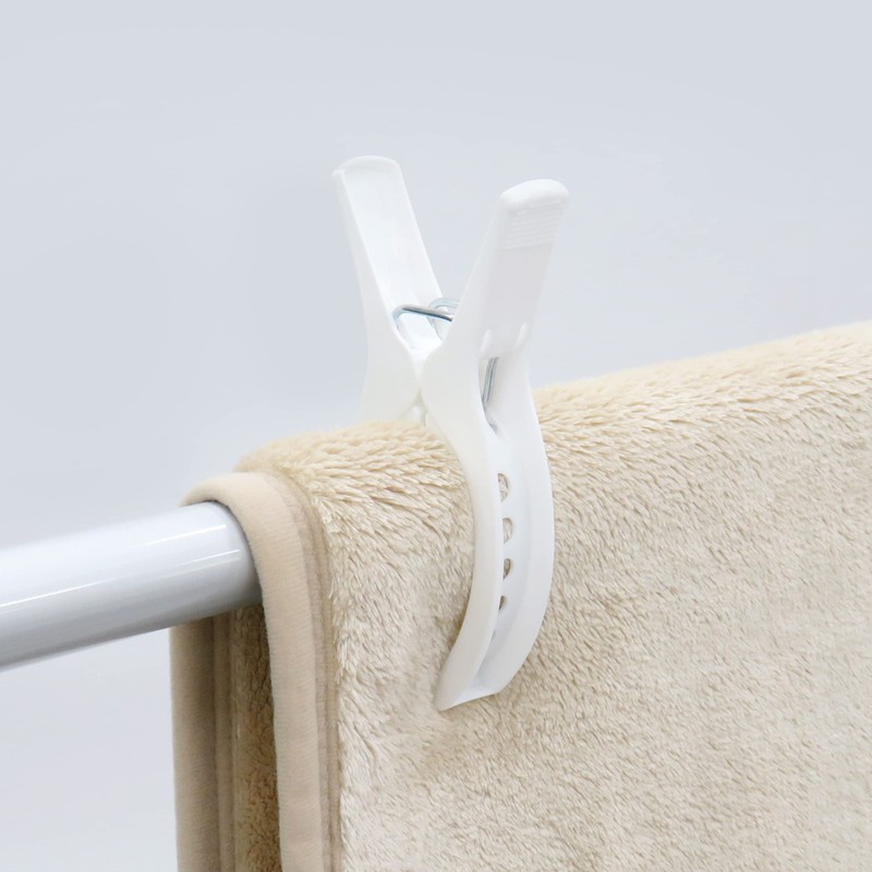 Towa Sangyo Neo-Sool Double Spring Balcony Clothespins White Approx. 3.2