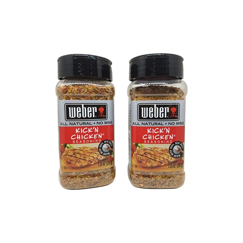 Weber Kick 'n Chicken Seasoning - 7.25 Ounce (2 Pack)