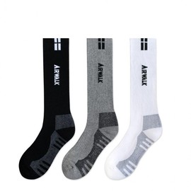Airwalk Double-Layer Long Extreme Board Socks 1 Pair Black 2ea