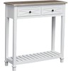 KINTNESS Console Table with 2 Drawers, Sofa End Table with