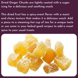 WinCrest Dried Crystallized Ginger Chunks - 5 Lb Case