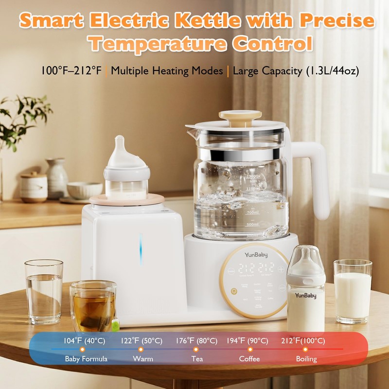 YunBaby 2-in-1 Baby Bottle Warmer & Formula Maker with Electric