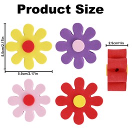 Tinoaly 4pcs Daisy Antenna Toppers, Funny Car Antenna Decoration Universal Daisy Car Decoration Accessories for Women Men (4 Colors)
