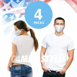 Camela Styles Triple Layer Cotton Face Mask Washable Reusable Cloth Soft Fashionable Women Men