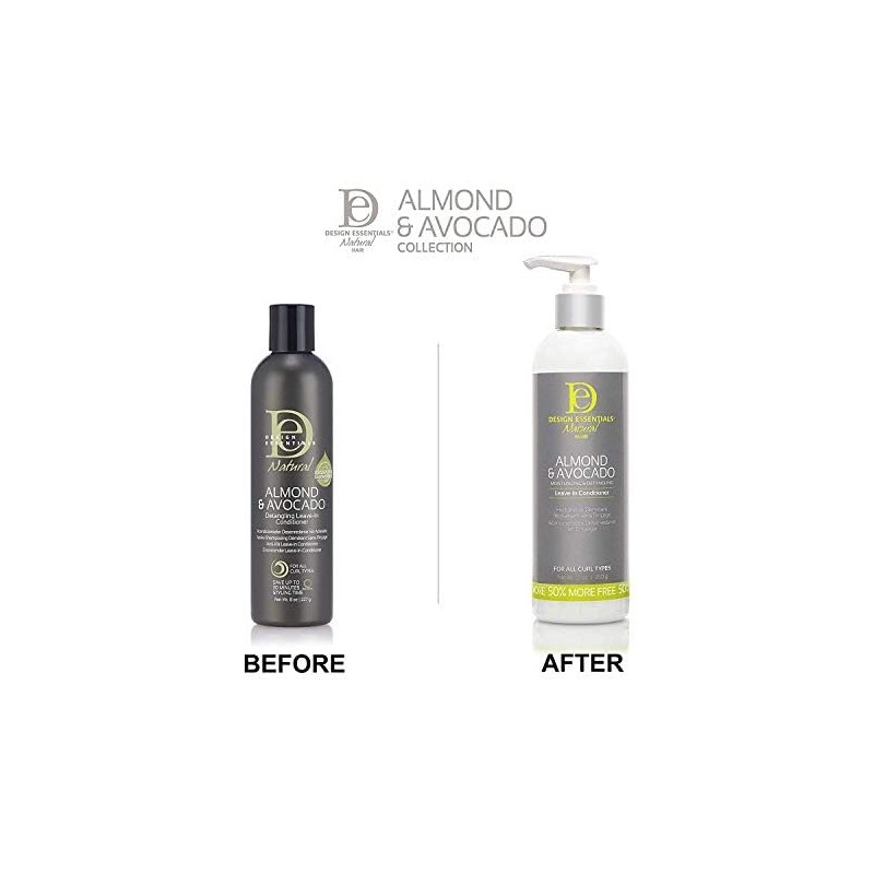 Design Essentials Natural Almond & Avocado, Moisturizing & Detangling Leave-In