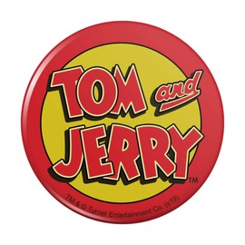 Tom and Jerry Logo Kitchen Refrigerator Locker Button Magnet