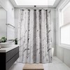 Adjustable Chrome Curved Shower Curtain Rod, 42-72 Inches Shower Curtain