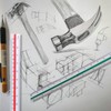 FENGCHUANG 2 Pieces Triangular Ruler 30 cm, Plastic Scale Ruler,