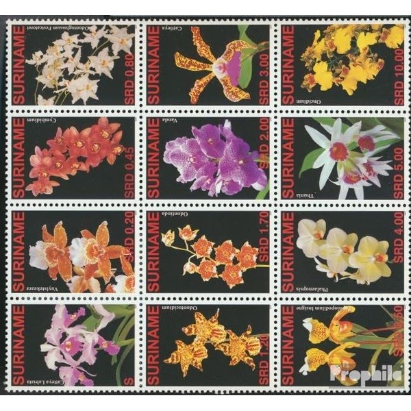 Prophila Collection Suriname 2090-2101 (Complete Edition) Block of Twelve Mint