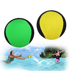 Airoads Water Bouncing Ball - 2 Pack Stress Relief Ball for Swimming, Beach & Outdoor Activity (Yellow + Green, 5.5cm)