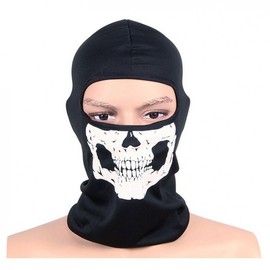 Reflective Skull Balaclava - Military Style, Thermal Polyester, Sweat-Absorbing Full-Face Mask Size/MJ-002D 3ea