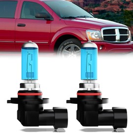 LECCIBUB Fog Light Bulbs Compatible with Dodge Durango 2004-2006, 9006 Fog Lights Halogen Light Bulb, Super Bright 6000K White, Plug and Play, Pack of 2