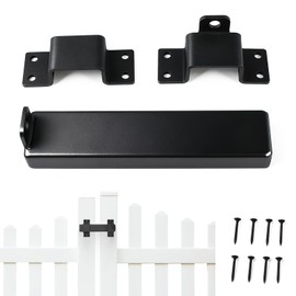 7.5"Heavy Duty Gate Latch for Wooden Fence,Gate Locks for Outdoor Fence, Adjustable Door Lock Latch with Padlock Hole, Fit for Barn, Shed, Courtyard, Interior & Outdoor Doors