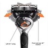 Manual Razor Set, 1 Count Razor Holder with Replaceable Heads,