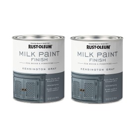 Rust-Oleum 331053-2PK Milk Paint Finish, Quart, Kensington Gray, 32 Fl Oz (Pack of 2)