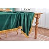 Velvet Tablecloth Luxurious Green Rectangle Table Tablecloth Thickset with Luxurious