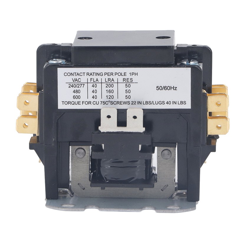 Air Conditioner Contactor 40 Amp 2 Pole Silver Alloy Contact
