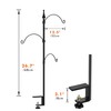 iBorn Bird Feeder Hook for Deck Railing Outside Hanging for